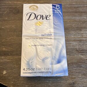 Dove Soap Beauty Bars 6 Pack 4.25 oz Vintage New Moisturizing Cream